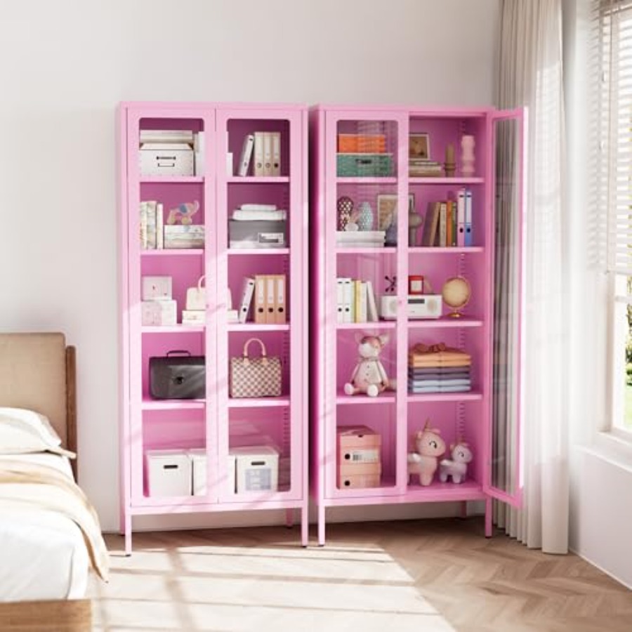 Glass Cabinet Display - خزانة عرض زجاجية من 5 طبقات