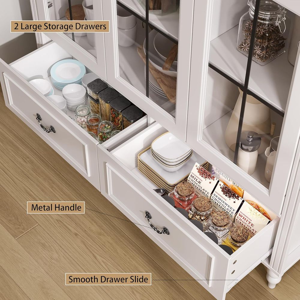 خزانة مطبخ مقوسة بارتفاع 70.8  - مراجعة Glass Cabinet Display وسعره