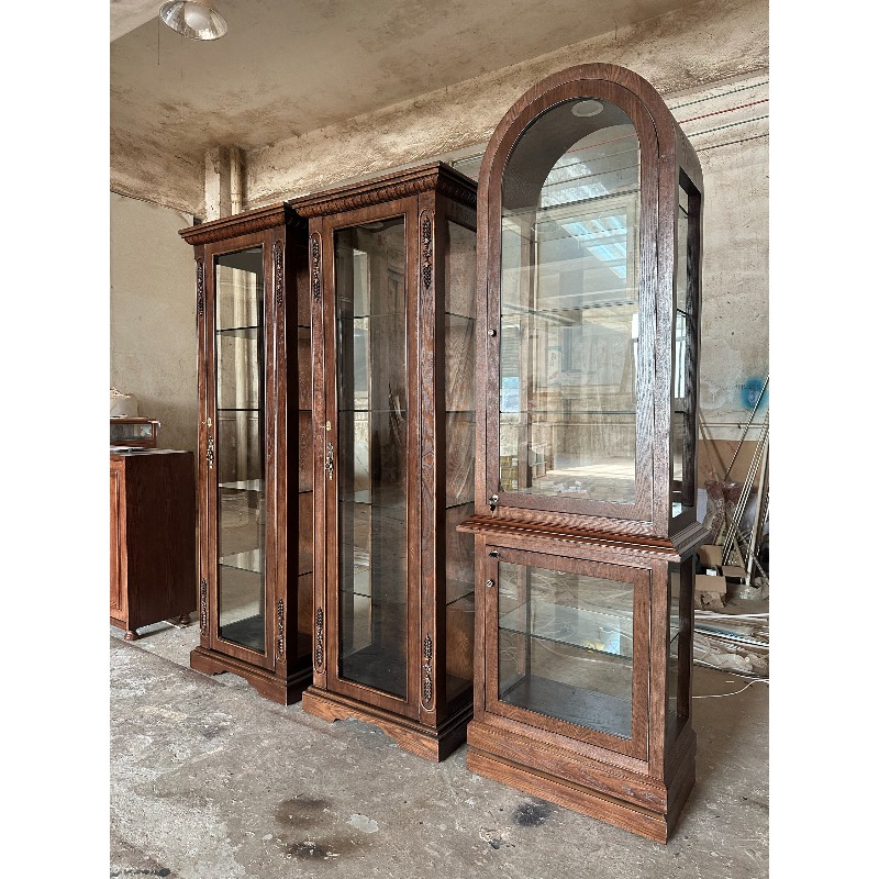 خزانة عرض صينية عتيقة زجاجية،  - مراجعة Glass Cabinet Display وسعره