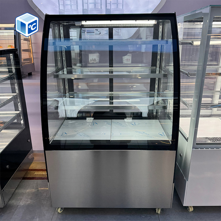 ثلاجة عرض الكيك التجارية ذات ط - مراجعة Glass Cabinet Display وسعره